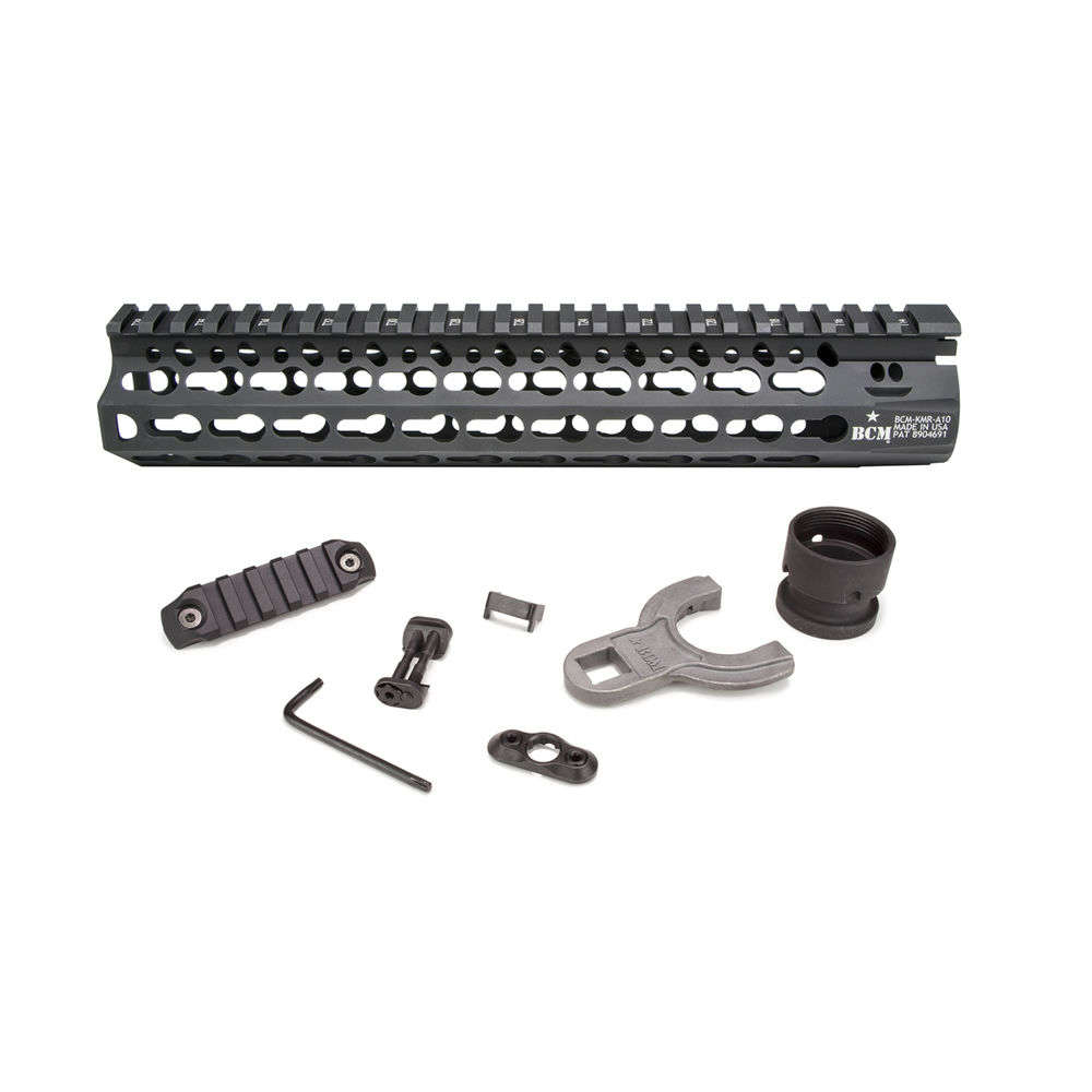 Grips Pads Stocks Bravo Company Aluminum BCM KMR-A10-556-BK   KMOD RAIL ALPHA 10        BLK • Model: Aluminum